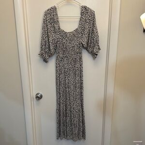 Chic Long Sleeve Floral Dress